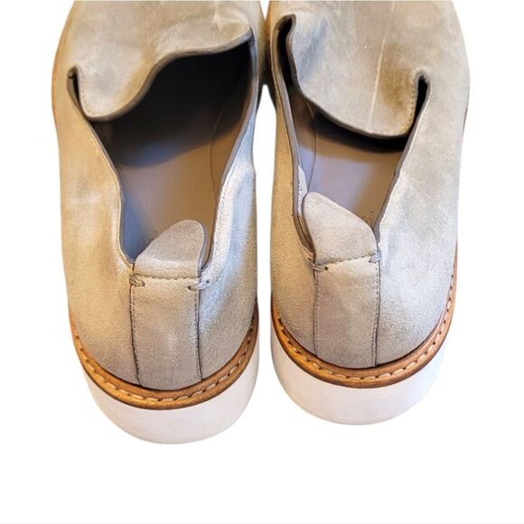 Vince Women's Light Grey Suede Slip On Loafers Size US 5.5 - Picture 4 of 6